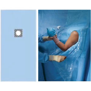 Flexible Drapes of Arm O Drape with Elastic Circular Aperture